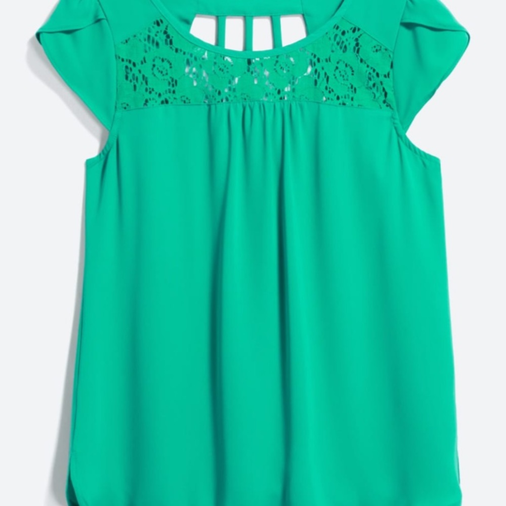 Lace detail blouse